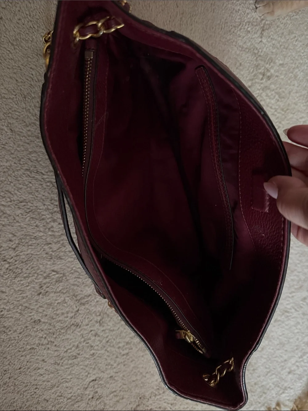 Tory Burch pebbled leather